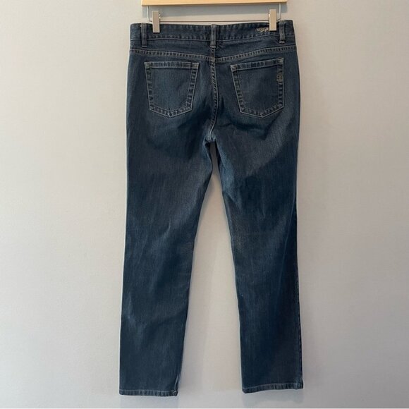 Tommy Hilfiger • Medium Rise Straight Leg Dark Wash Jeans - Picture 3 of 11